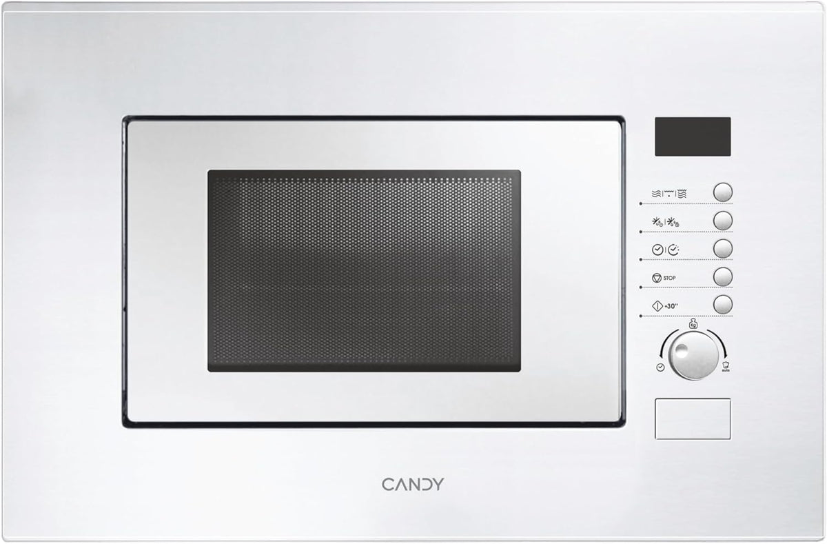 Microondas con grill MIC20GDFB, 24,5CM, 20L, 1000W, blanco, CANDY, Candy MIC20GDFB, 8 Funciones, 8 Programas, Plato 24