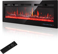 Chimeneas eléctricas, 102cm, 900W, 1800W, 30°C, PURFINO, Chimenea Eléctrica 40'/102cm, Llama 12 Colores & Crujido, Termostato Preciso (15-30°C)