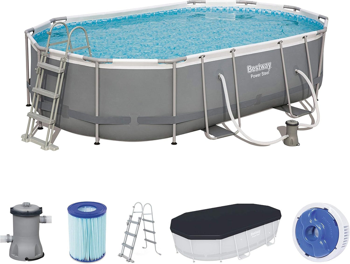 Bestway piscina, 488 × 305 × 107 cm