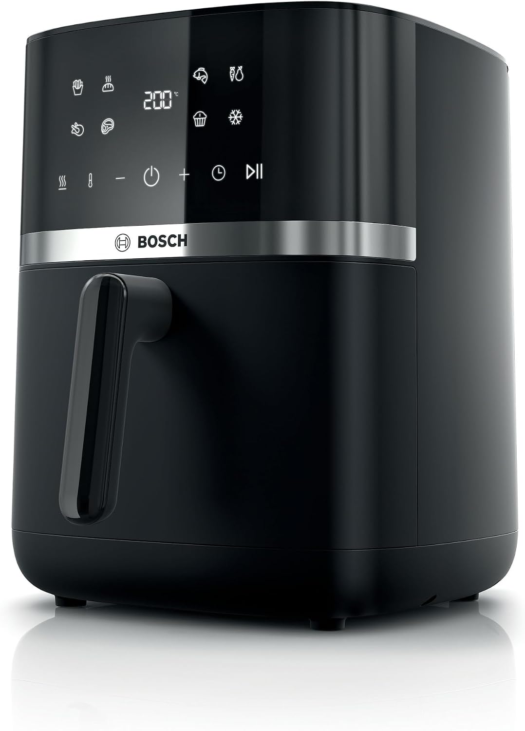 Bosch MAF462B0 freidora de aire, 6,1 L, negro, para la cocina, capacidad de 6, 7 programas. Cocinado más rápido