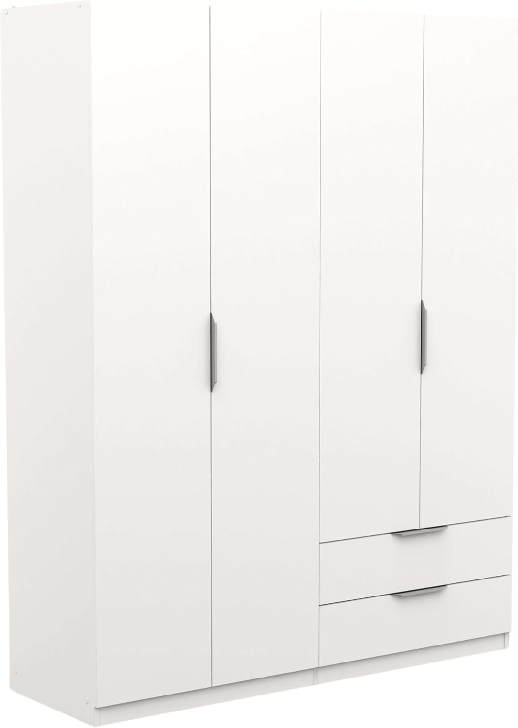 armario, 158 × 51 cm, con cajones, blanco, para el dormitorio, Miroytengo