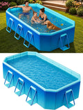 piscina, plegable, WOOIIROM, 116 x 65 x 20 pulgadas