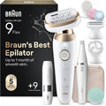 Braun Depiladoras, Braun Silk·épil 9 Flex SkinSpa Depiladora Eléctrica Mujer, 9-681 3D
