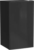 HOMCOM frigorífico, 47,5 × 44,2 × 84cm, 91 L, negro