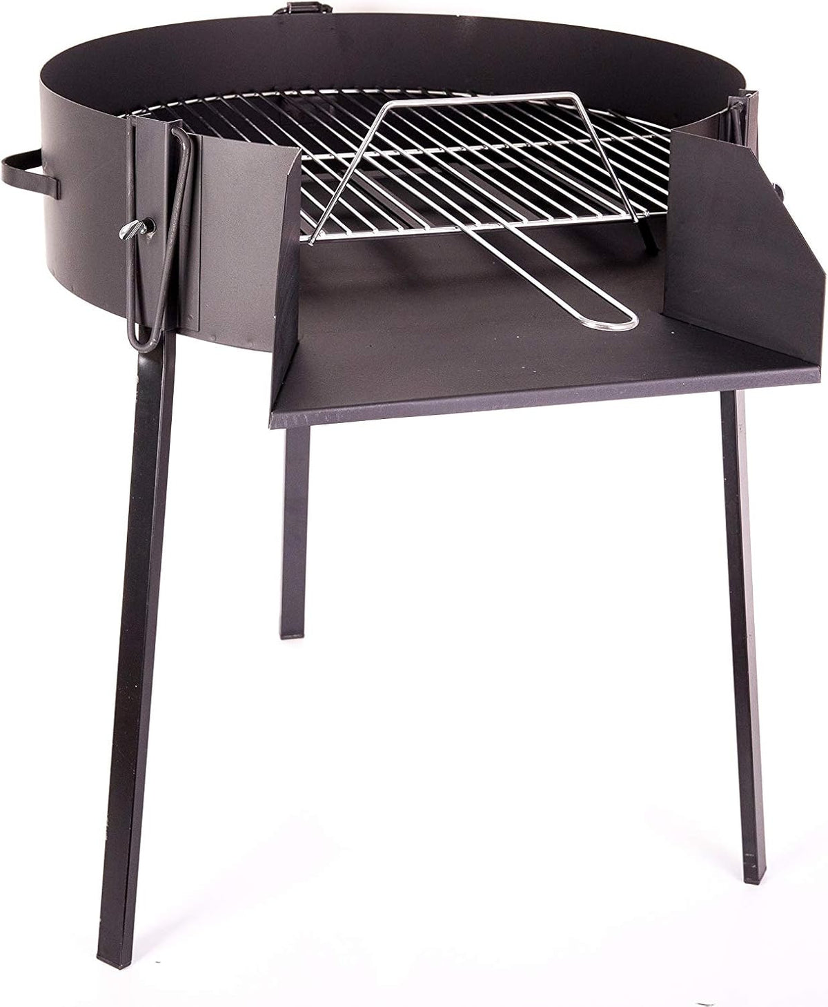 barbacoa, 60cm, BRICOMIRAS, Redonda LEÑA Y CARBÓN 60 CENTÍMETROS Ø con Soporte