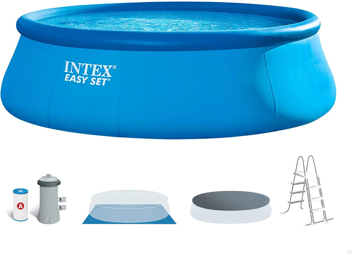 Intex D457X122 piscina, 457X122 CM, Intex 26168NP-PISCINA Easy Set D457X122 CM(C/Bomba Filtro 220-