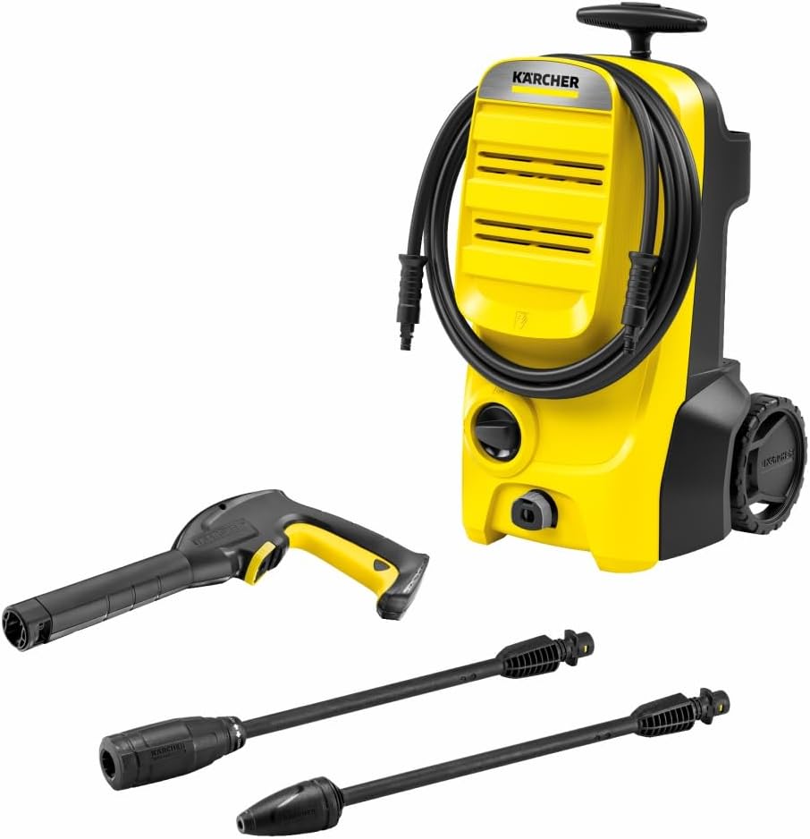 Kärcher Limpiadoras a presión, 420 l, 4,6 kg, Kärcher Hidrolimpiadora K 4 Classic, presión: 130 Bar, caudal: 420 l/h, Rendimiento: 30 m2/h, Peso: 4