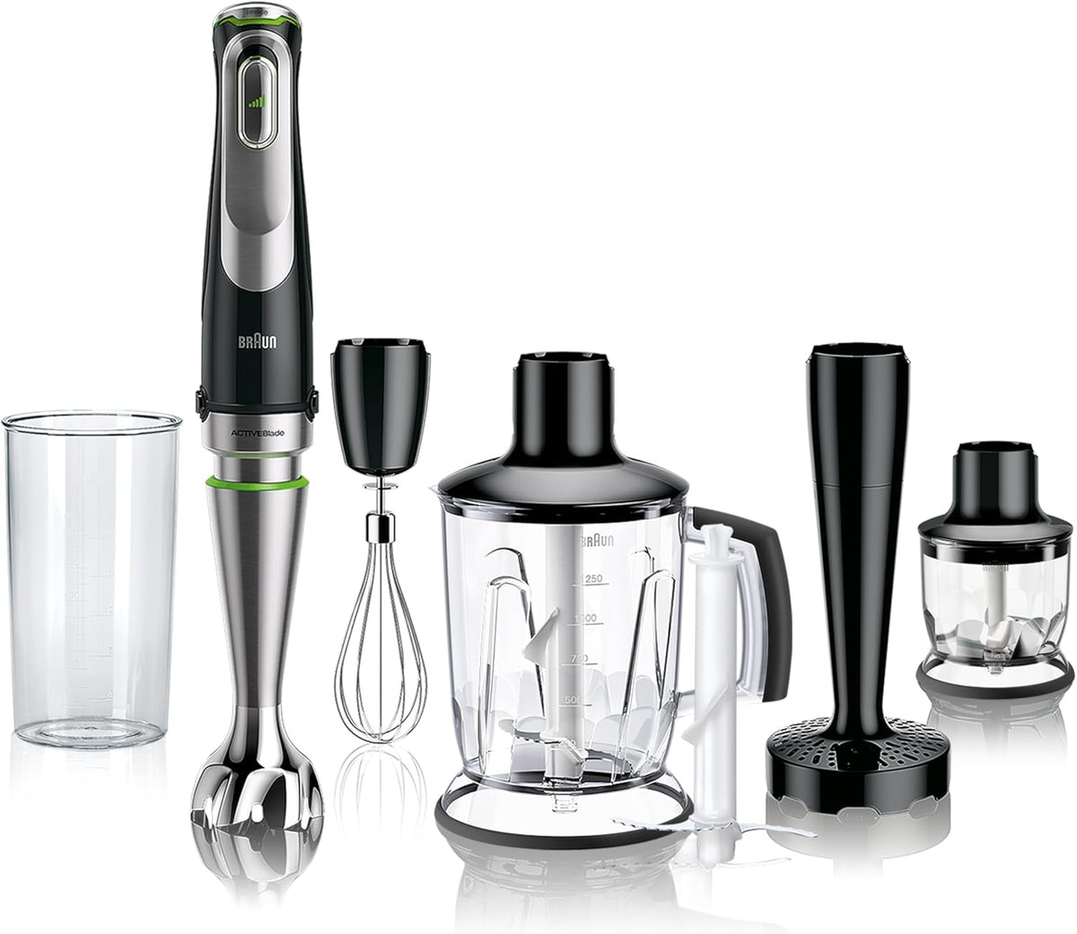 Braun batidora, 1200W, 1250ml, negro