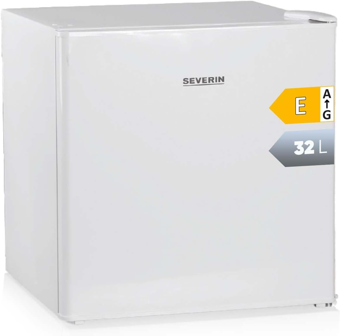 Severin Congeladores verticales, 50 cm, 32L, con estantes, vidrio, blanco