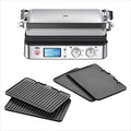 Braun placa de inducción, 37 × 23 cm, 2200W, para la cocina, Braun MultiGrill 9 CG 9043, Plancha Cocina Eléctrica con Función de Sellado