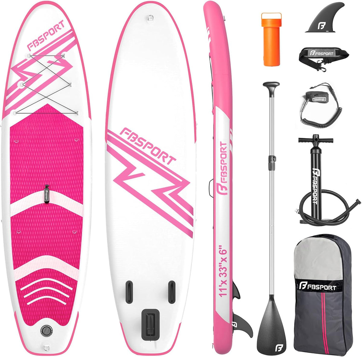 Tablas hinchables, 15cm, regulable, aluminio, FBSPORT, Tablero Vertical Inflable para Remo Vertical de 15cm de Espesor