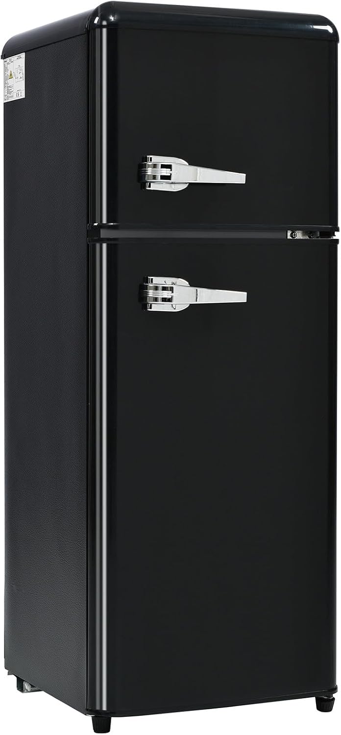 frigorífico, 105,5 Cm, 28 L, con iluminación LED, TozMvi, Volumen Total 92 Litros, Volumen Del Congelador 28 L, 116 Kwh/Año
