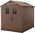 Cobertizos de almacenamiento, madera, para el jardín, Keter, Keter Caseta Jardin Exterior Resina Darwin 6x8