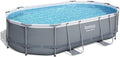 Bestway piscina, 488 × 350 × 107 cm, gris
