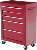 HOMCOM herramienta, 61,5 × 33 × 82,5 cm, con cajones, rojo