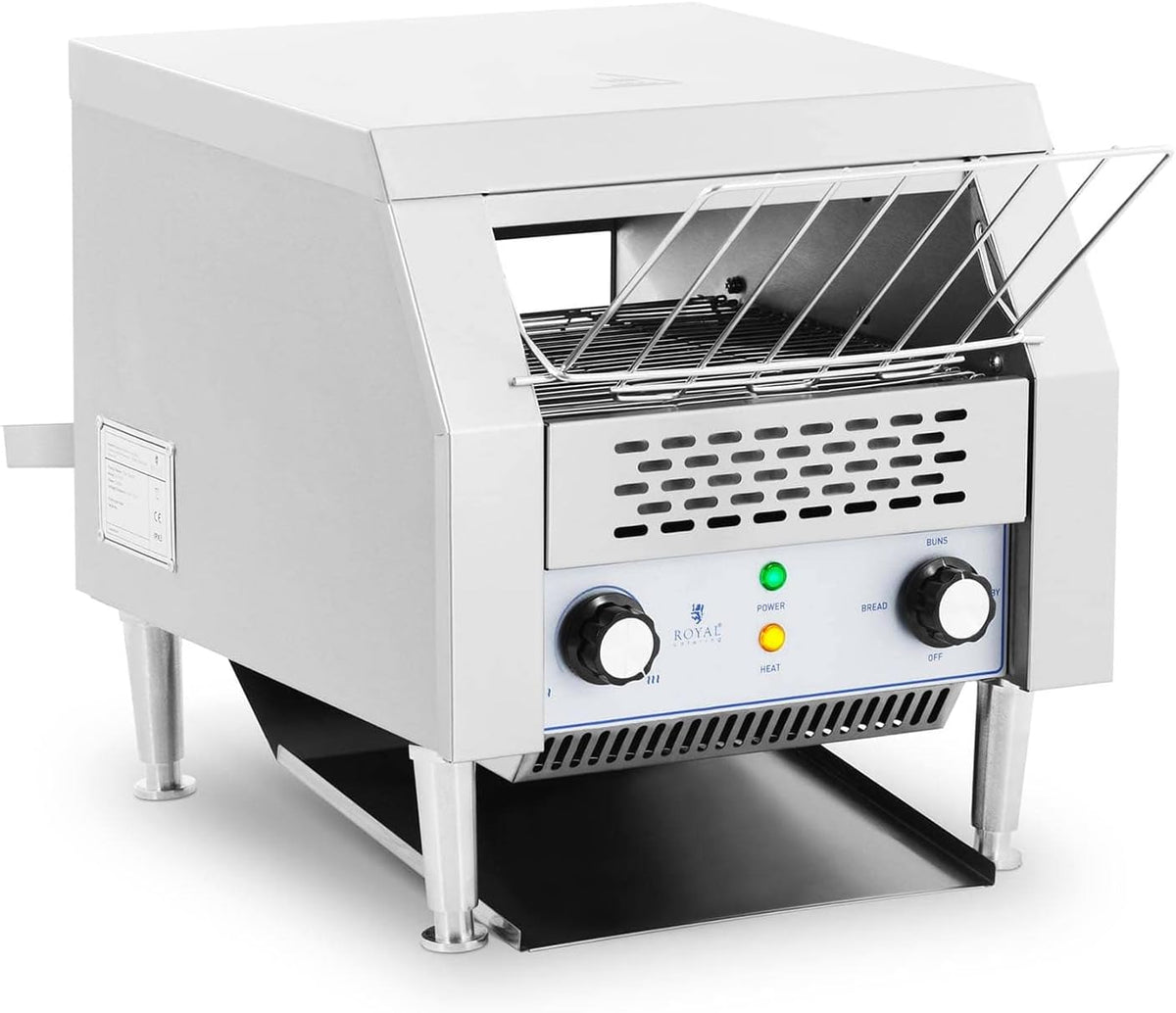 tostadora RC-CT001, 2.200 W, Royal Catering, Velocidades: 7, Hasta 350 rebanadas de pan tostado por hora)