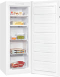 Congeladores verticales, 143 × 54 × 61,5 Cm, 161L, blanco, Exquisit, 1 Puerta, Tecnologia No-Frost, Consumo 132 kWh/año, Medidas 143x54x61