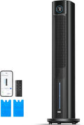 Ventiladores de torre, 110 cm, DREO, DREO Ventilador de torre con refrigeración por agua, 4 velocidades, 4 modos