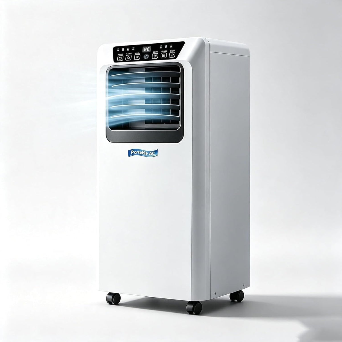 aire acondicionado, para la oficina, KGAIXN, Aire Acondicionado Portátil 9000 BTU con Mando, Temporizador 24H