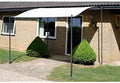 Cenadores, 3 × 2.5 m, acero, poliéster, negro, para el jardín, Wakects, 3 x 2.5 m